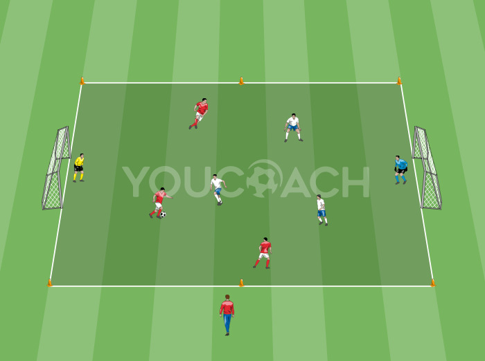 Aerobic training - Match and race between cones