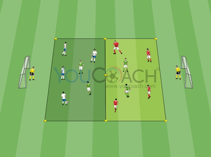 Ball possession 4 vs 2 with three teams - Barcelona  FC