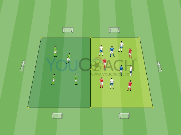 Ball possession to 3 teams - Ball maintenance