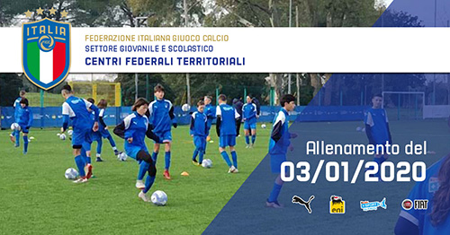 Allenamento del 3 Gennaio Centri Federali Territoriali