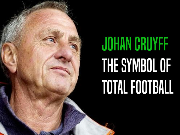 Johan Cruyff, an emblem of "total football"