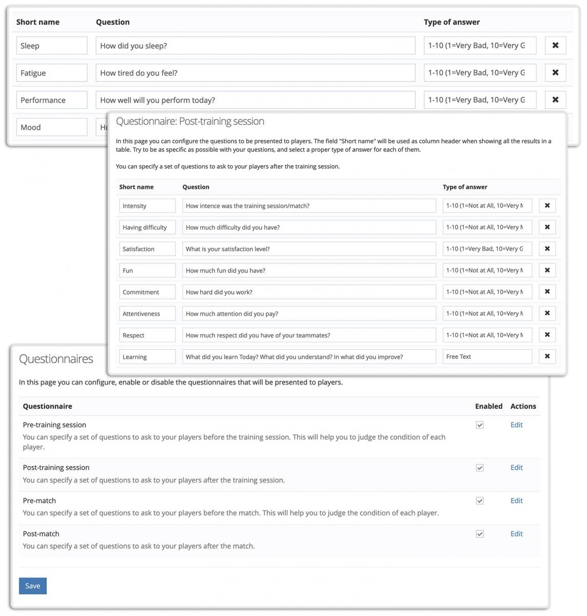 Questionnaires