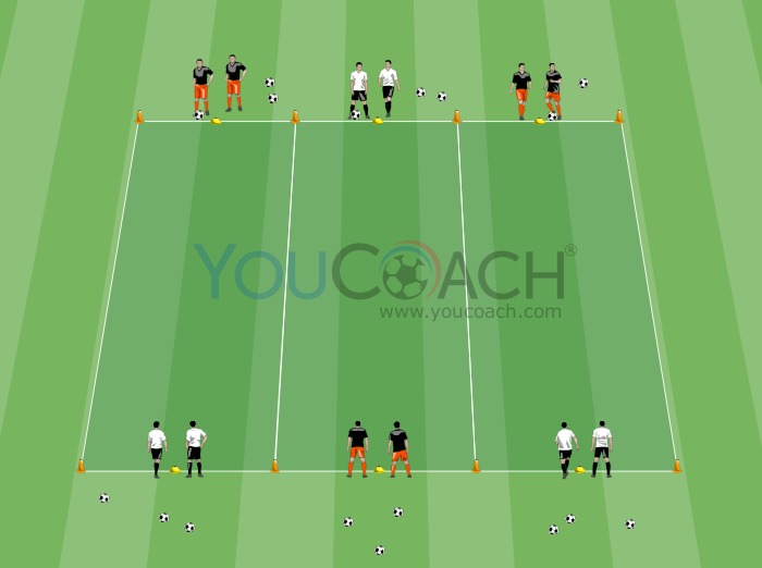 1 vs 1 and pass - Valencia CF