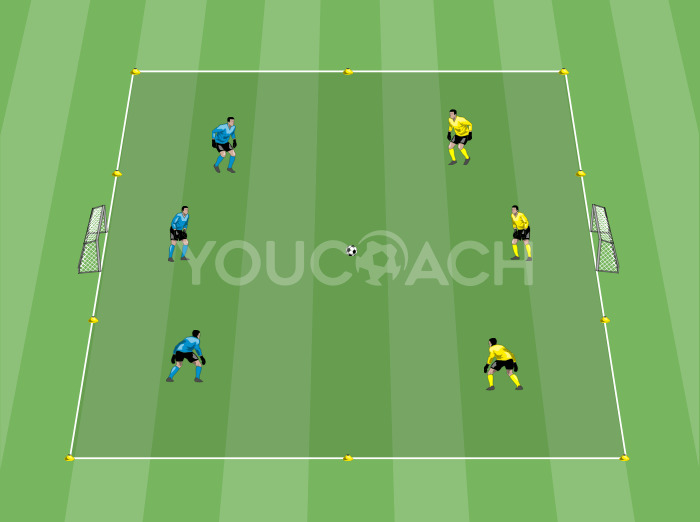 3 v 3 game for goalkeepers