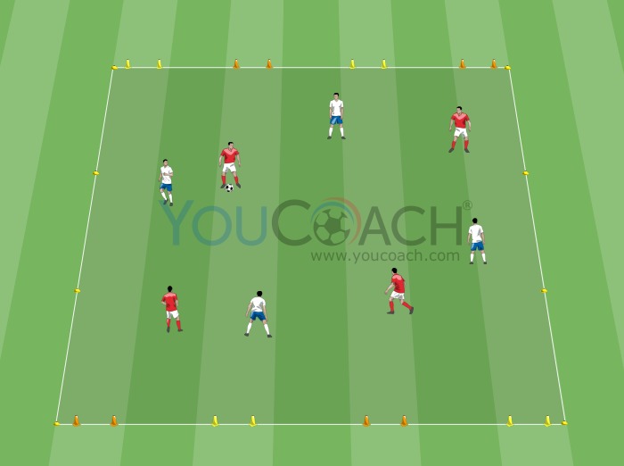 Improve soccer players technique in 2v2 situations - Small-sided