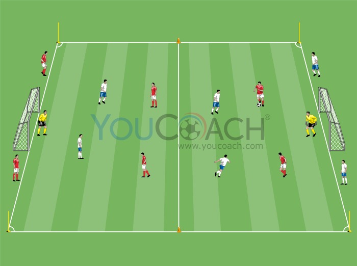 Small sided game for a low and adjusted finishing