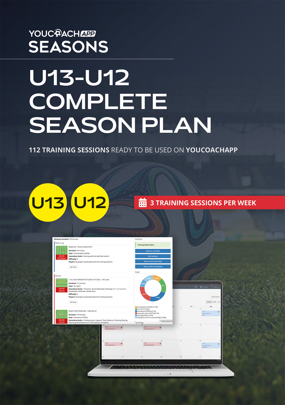 YouCoach Complete Season Plan - U13-U12