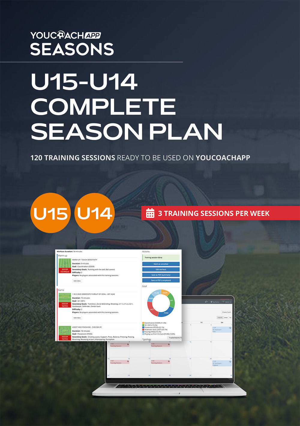 YouCoach Complete Season Plan - U15-U14