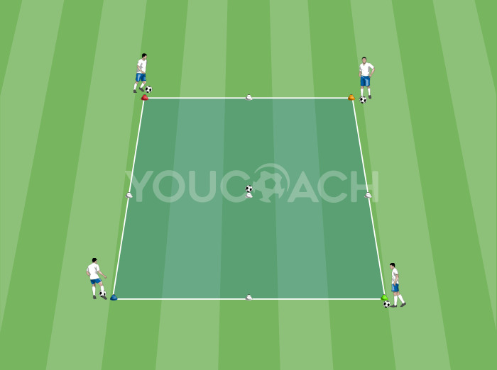 Individual technique: feints, dribbling, and passing