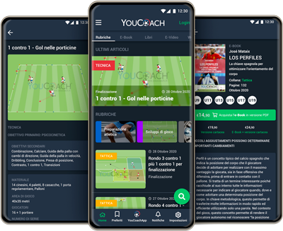 YouCoach app per allenatori di calcio, Android e iOS