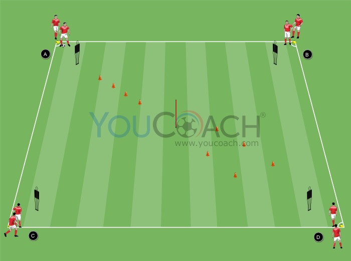 Ball mastery and dribbling circuit