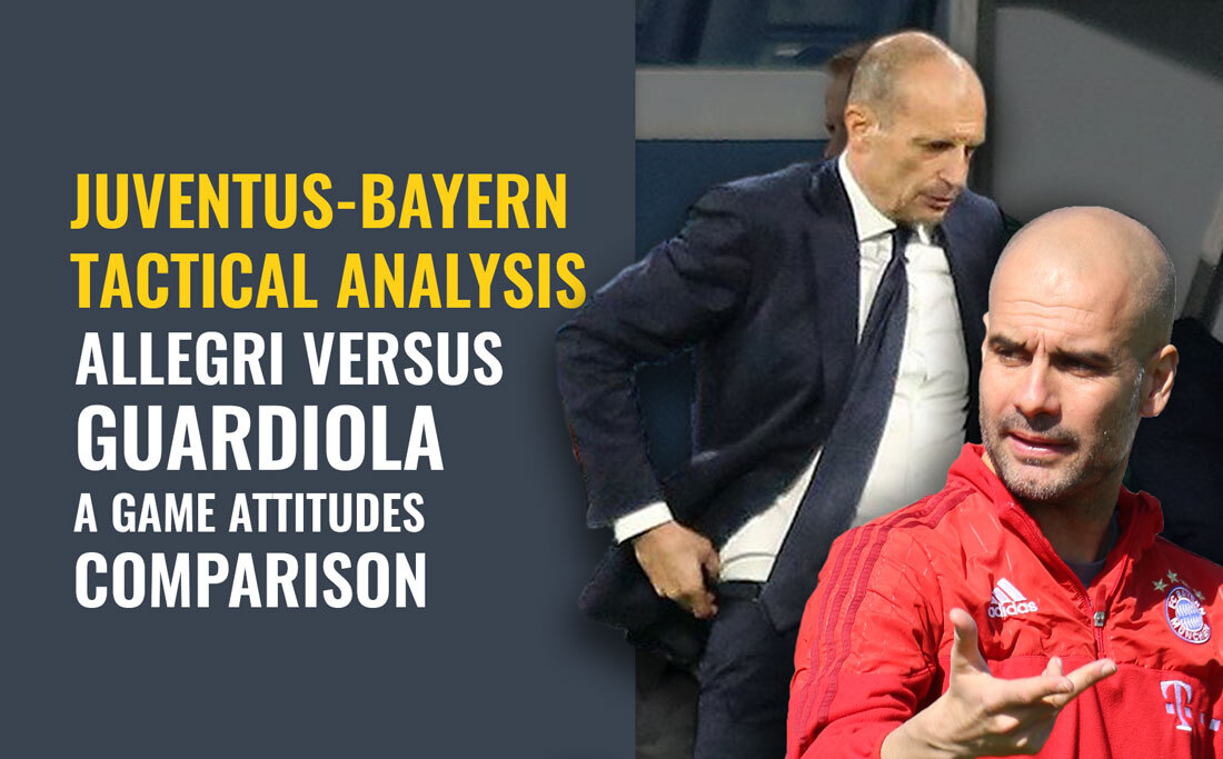  Juventus-Bayern Monaco, Champions League.  Tactical analysis and comparison of play behaviours