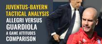  Juventus-Bayern Monaco, Champions League.  Tactical analysis and comparison of play behaviours